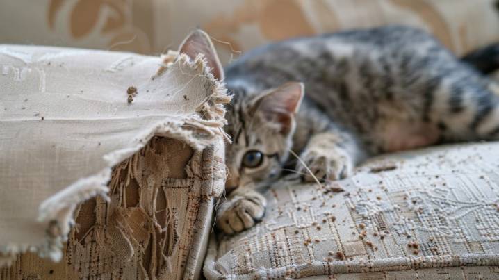 No es para afilarse las uñas: qué significa que tu gato rasque los muebles