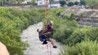 Rescatan a Hombre que Vivía en Medio del Arroyo Topo Chico en San Nicolás, Nuevo León