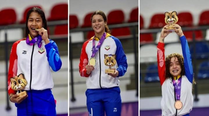 Venezuela logra triple oro en Lucha libre femenina ASU 2025