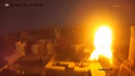 Video shows moment Russian missile hits house in Kyiv
