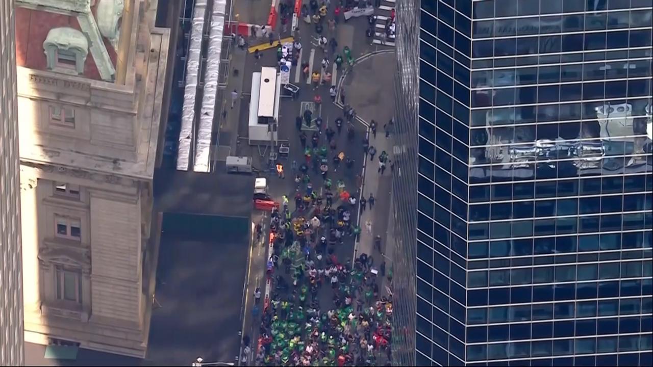 Rev. Al Sharpton rallies for diversity and inclusion with 'March on Wall Street'