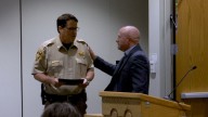 Major Paul Olthoff honored by Ward County Sheriff's Department for drug prevention efforts