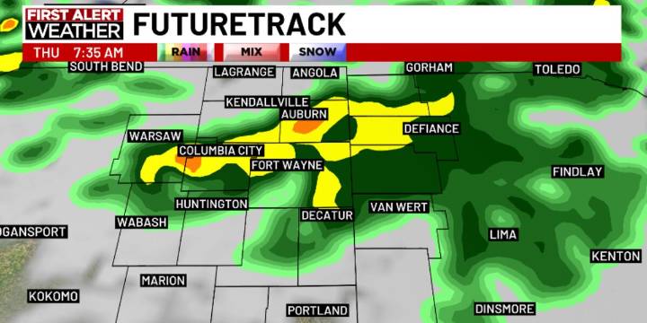 First Alert Forecast: Quieter Wednesday, but showers return for the end of the week