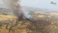 Medios extremeños refuerzan las labores de extinción en el incendio forestal de Navalmoralejo (Toledo)