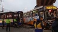 Choque entre unidad del Corredor Morado y bus deja VARIOS HERIDOS en Caja de Agua