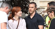 Milo Ventimiglia Debuts Newly Shaved Head on ‘I Will Find You’ Set with Britt Lower | Britt Lower, I Will Find You, Milo Ventimiglia