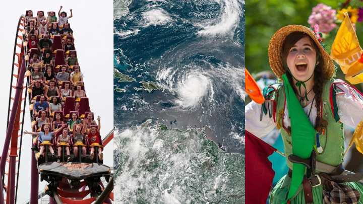 Six Flags, Hurricane Erin & Bristol Renaissance Faire