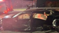 2 hurt after driver fleeing police speeds 100 mph, goes airborne