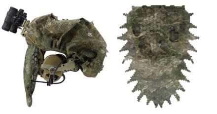 Beez Combat Systems - Predator Ghillie SPECTRALFLAGE Helmet Cover and Veil | Soldier Systems Daily Soldier Systems Daily