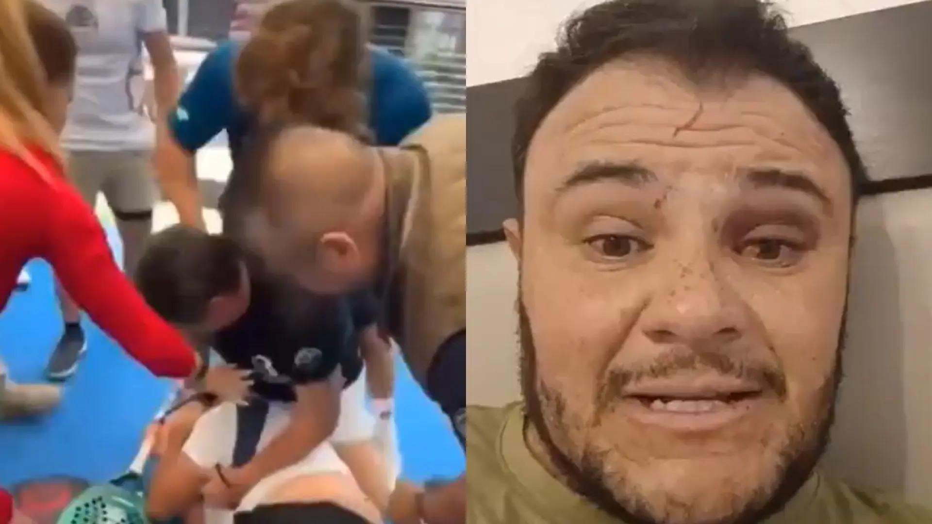 Detenido el empresario que agredió brutalmente a su rival en un partido de pádel: "Me estaba intentando sacar los ojos"