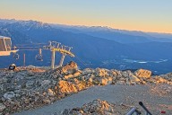 How are trail and weather conditions in Whistler today?