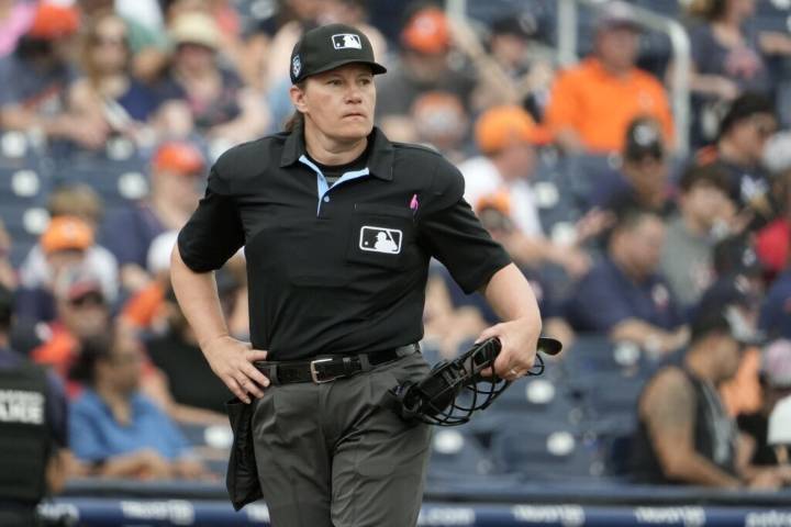 Jen Pawol breaks MLB’s gender barrier as the first female umpire to work a regular