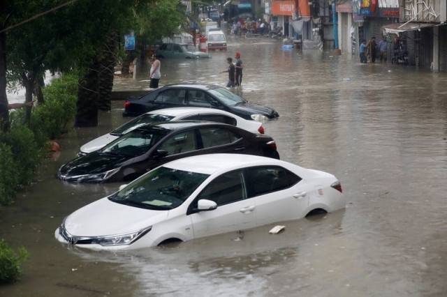 Rain lashes Karachi triggering urban flooding, power outages