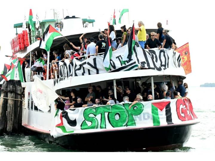 Thousands protest Israeli siege of Gaza near Venice Film Festival