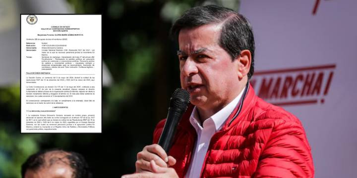 Juan Fernando Cristo reaccionó al fallo que dejó sin personería juridica al partido político En Marcha: “Es un desacato”