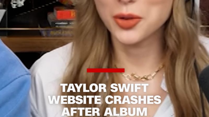Taylor Swift website crashes after album announcement