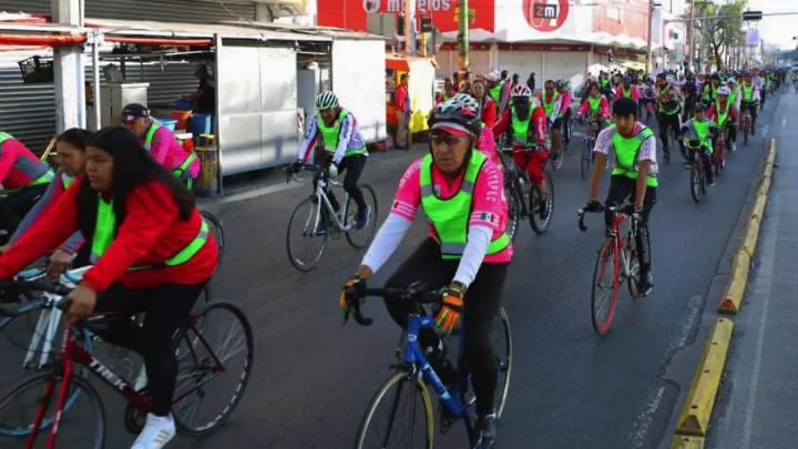 Participan más de mil personas en la Rodada por La Paz en Ecatepec