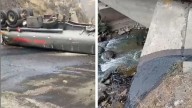 Camión cisterna se despistó y volcó en la Carretera Central: petróleo que transportaba se derramó y llegó al río Rímac