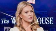 Karoline Leavitt’s Killer Legs Can’t Hide Epic Tweed Fashion Fail in Viral White House Photo