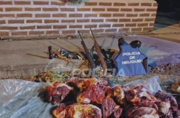 Secuestran armas y carne de ciervo por caza ilegal en zona de Parques Nacionales