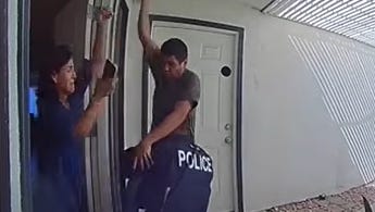 Video shows knife-wielding man attacking Cathedral City police officer