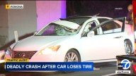 1 killed after tire reportedly flies through windshield on 60 Freeway in Pomona