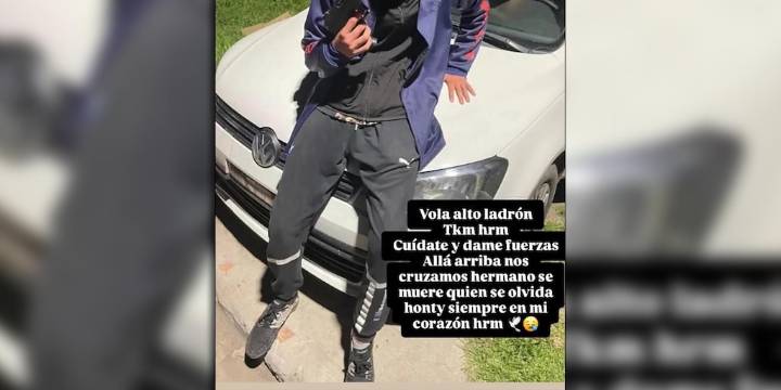 “Volá alto ladrón”: la despedida tumbera del motochorro adolescente que murió en un robo baleado por un policía