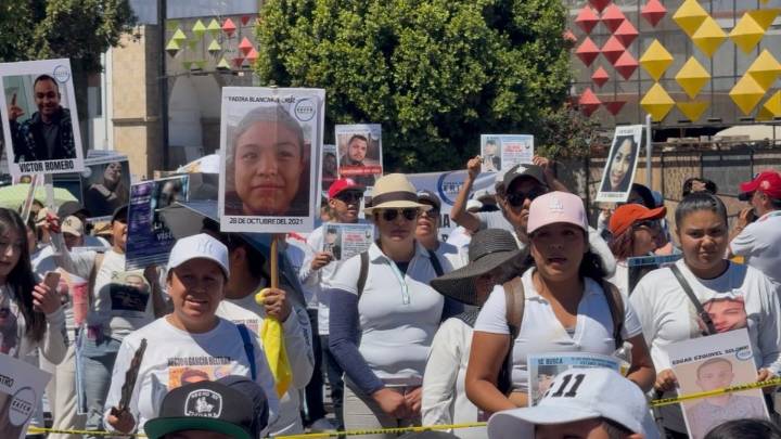 Marcha por las víctimas de desaparición forzada en Tijuana