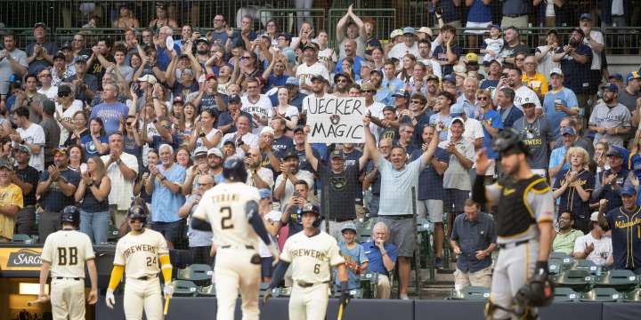 Brewers ride offensive outburst to 12th straight win