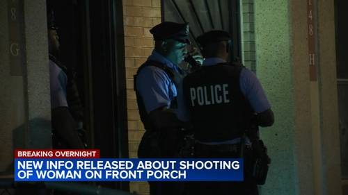 Woman shot while on front porch in North Philadelphia