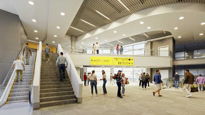 Aeropuerto de Santiago culmina obras de remodelación en el Terminal Nacional y alista apertura para septiembre