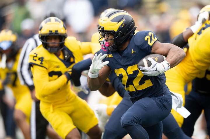 Michigan’s ‘dynamic’ RB duo Haynes, Marshall have one objective in mind
