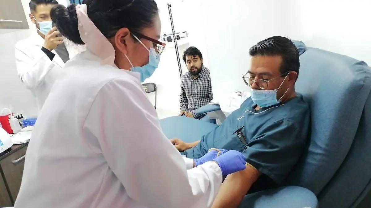 Tula: Pobladores participan en jornada de donación de sangre
