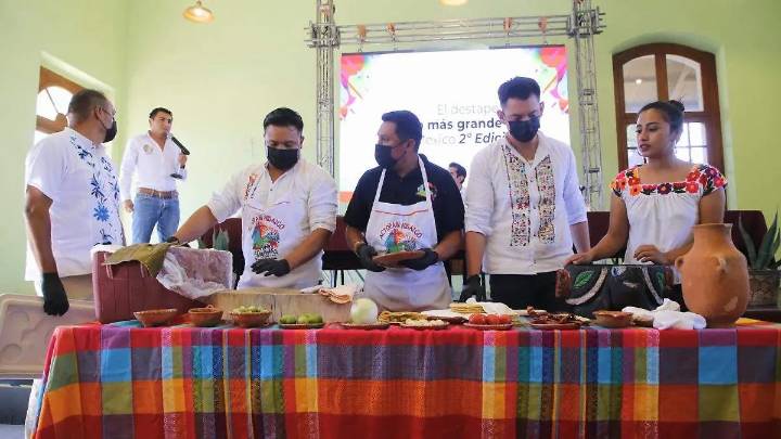 Dajiedhi, Actopan alista la barbacoa y el ximbó más grande de México