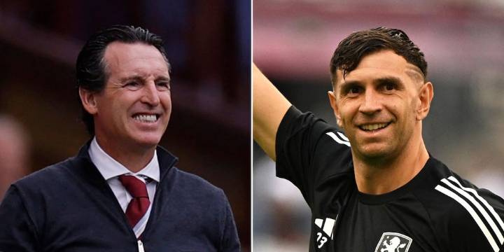 La extraña respuesta del DT del Aston Villa cuando le preguntaron por la ausencia de Dibu Martínez y su posible pase al United