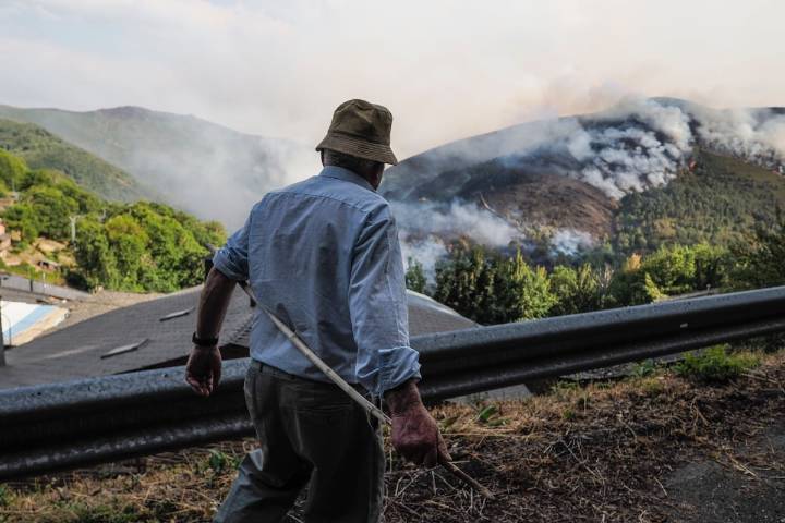 El “extraño” comportamiento que propagó el incendio de Larouco, el más devastador de la historia de Galicia