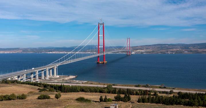 World's longest suspension bridge connects two continents and cost £2bn to build