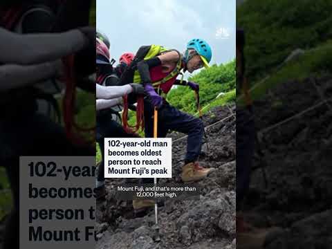 102-year-old man is oldest person to climb Mount Fuji