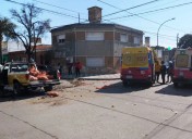 Seis pasajeros heridos tras chocar un colectivo y una camioneta en B° Pueyrredón