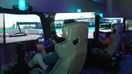 Race to the finish line in a full-motion immersive simulator at Shift Arcade in Wynwood