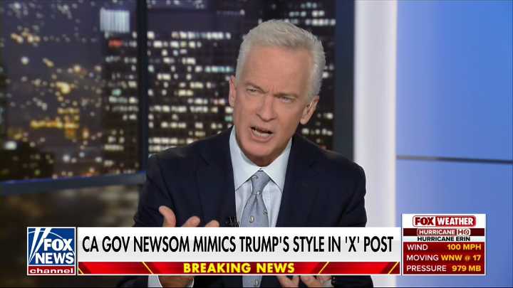 Fox Calls Newsom 'Childish' For Mocking Trump In All Caps