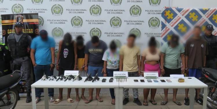 Capturan en La Guajira a nueve presuntos miembros del Clan del Golfo