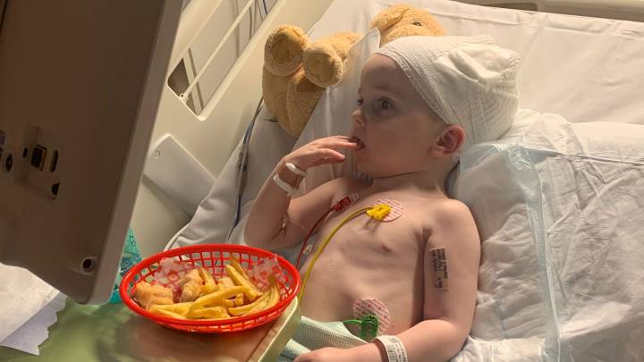 Boy diagnosed with rare brain condition after doctor questioned 'large head'
