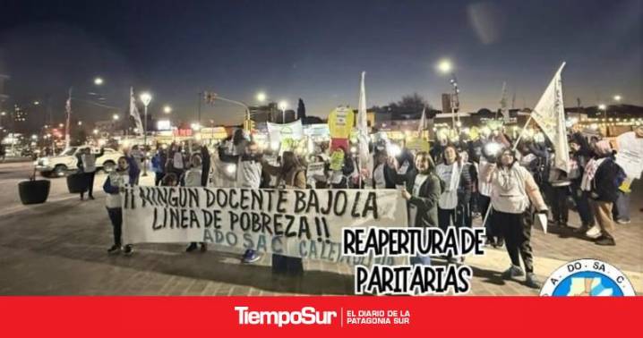Conflicto docente ADOSAC inicia la segunda semana de paros con 72 horas y marcha provincial