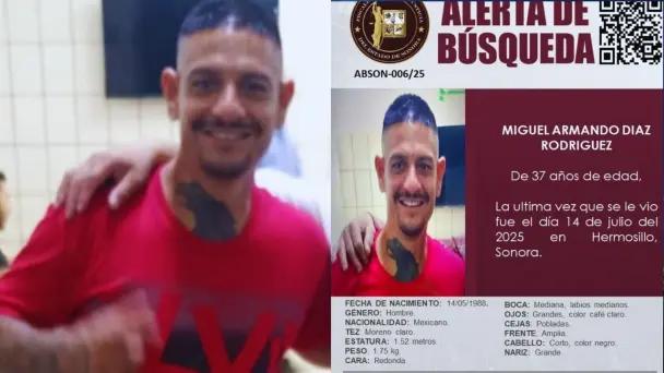 Buscan a Miguel Armando Díaz, desaparecido en Hermosillo