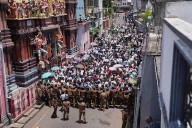 Protests erupt in Sri Lanka's capital over the arrest of ex
