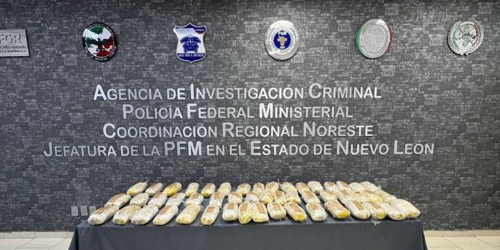 Detienen en Nuevo León a hombre que manejaba un vehículo con 50 kilos de metanfetamina en compartimento oculto