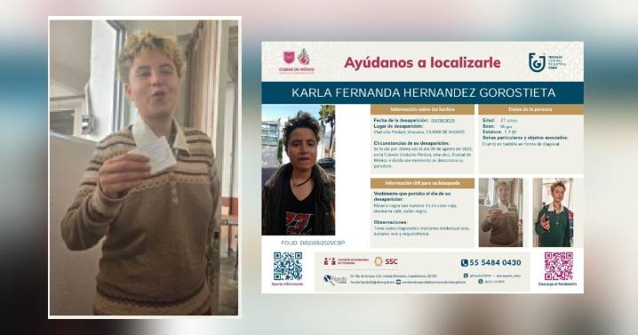 ¿Qué se sabe de la desaparición de Karla Fernanda, joven acusada de matar a su mamá y tío en CDMX?