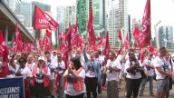 Unifor workers rally in Vancouver to ‘protect Canadian jobs’ amid U.S. tariffs