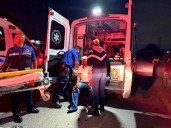 Auto chocó y se volcó en Norias de Ojocaliente y dos hombres resultaron lesionados de consideración